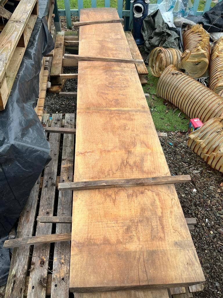 Planche de hêtre 52mm, Enlèvement, Comme neuf, Hêtre, Planche