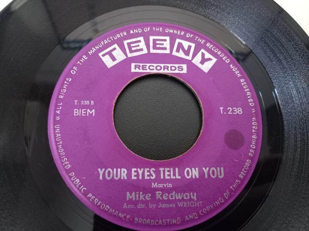 Mike Redway - Your Eyes Tell On You / Bud Ashton - Shindig'7, Gebruikt, 7 inch, Single, Ophalen of Verzenden