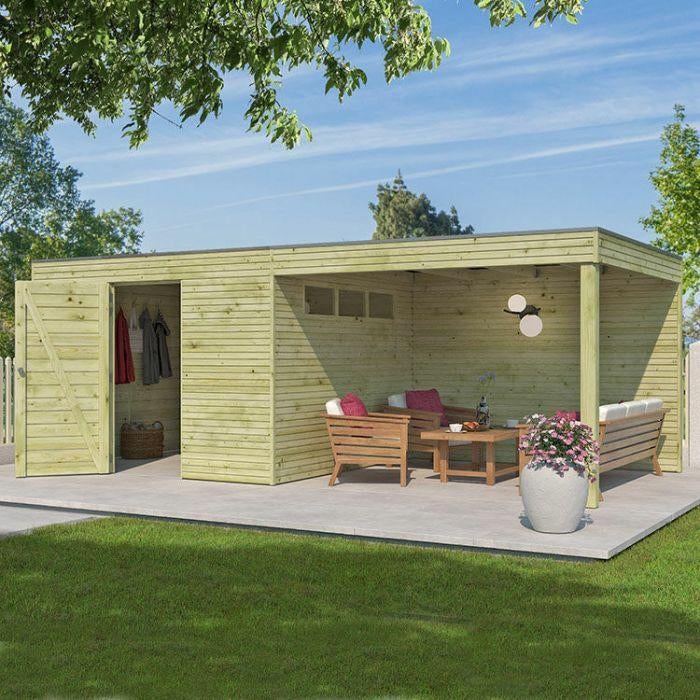 Abris de jardin, carports (Gardenas, Woodlands), Jardin & Terrasse, Envoi, Neuf, Bois, Abri de jardin