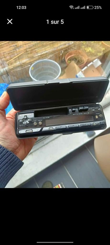 Pioneer autoradio gezicht, Auto diversen, Autoradio's, Ophalen of Verzenden, Zo goed als nieuw