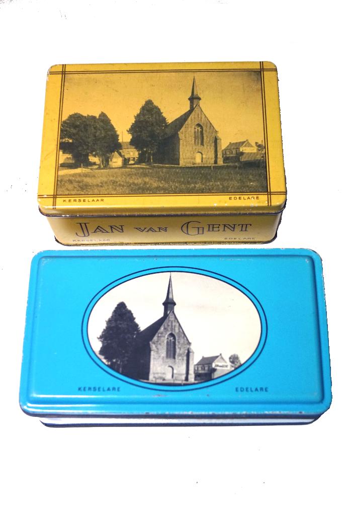 Gents Huis - Jan van Gent - set van 2 koekjesblikken, Ophalen of Verzenden, Zo goed als nieuw, Koek(jes), Overige merken