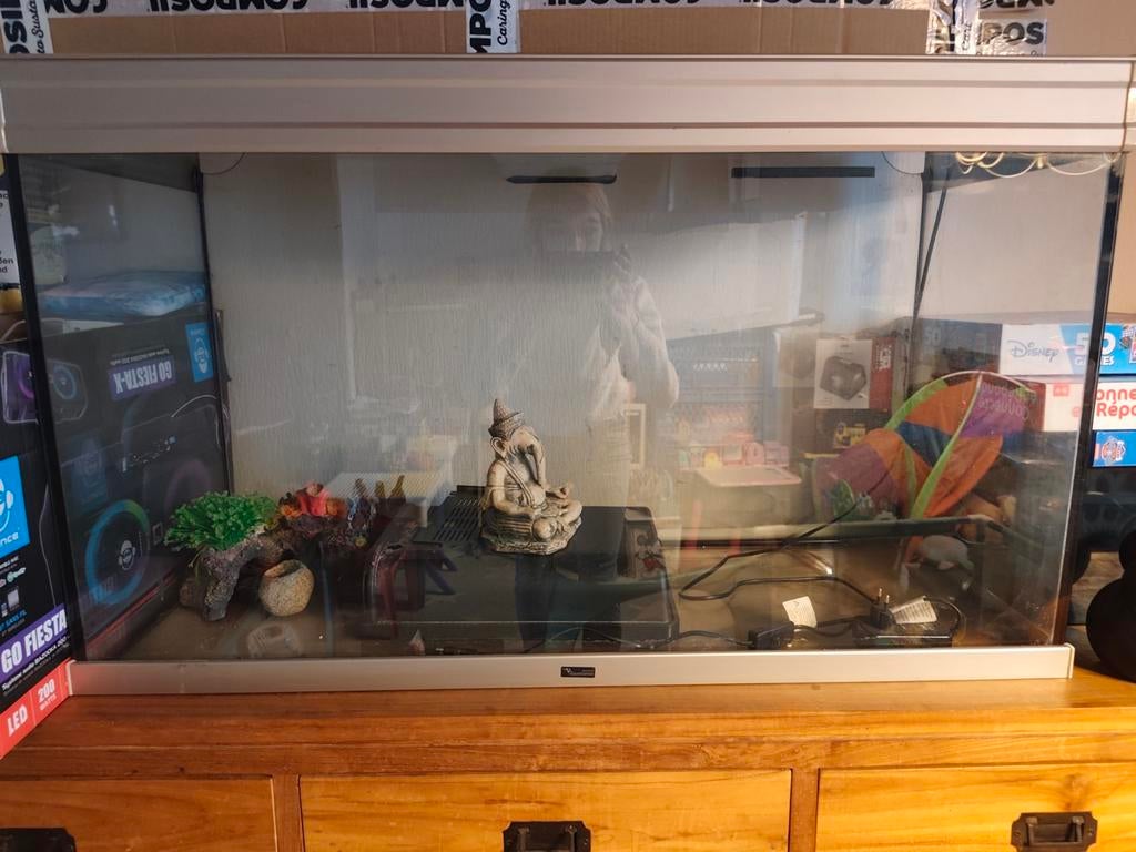 Aqualantis aquarium van 200 liter, Dieren en Toebehoren, Reptielen en Amfibieën | Toebehoren, Ophalen