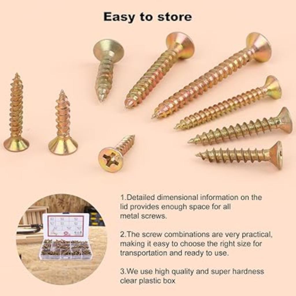 Geassorteerde houtschroeven SNELLE GRATIS LEVERING, Verzenden, Nieuw