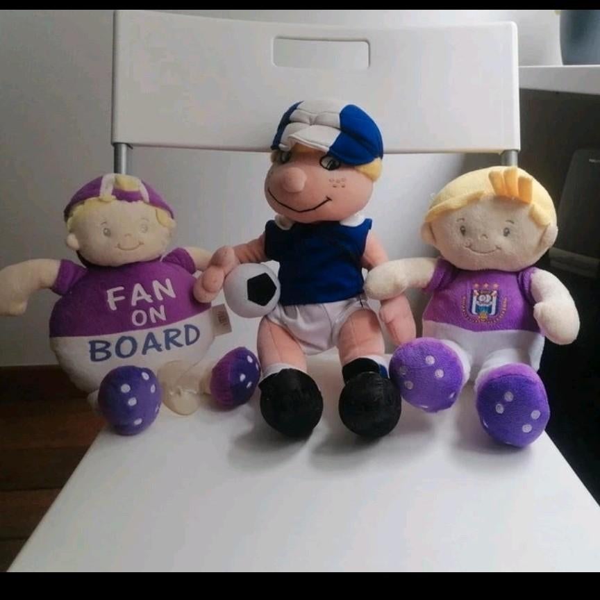 3 verschillende popjes beertjes rsca Anderlecht, Ophalen of Verzenden