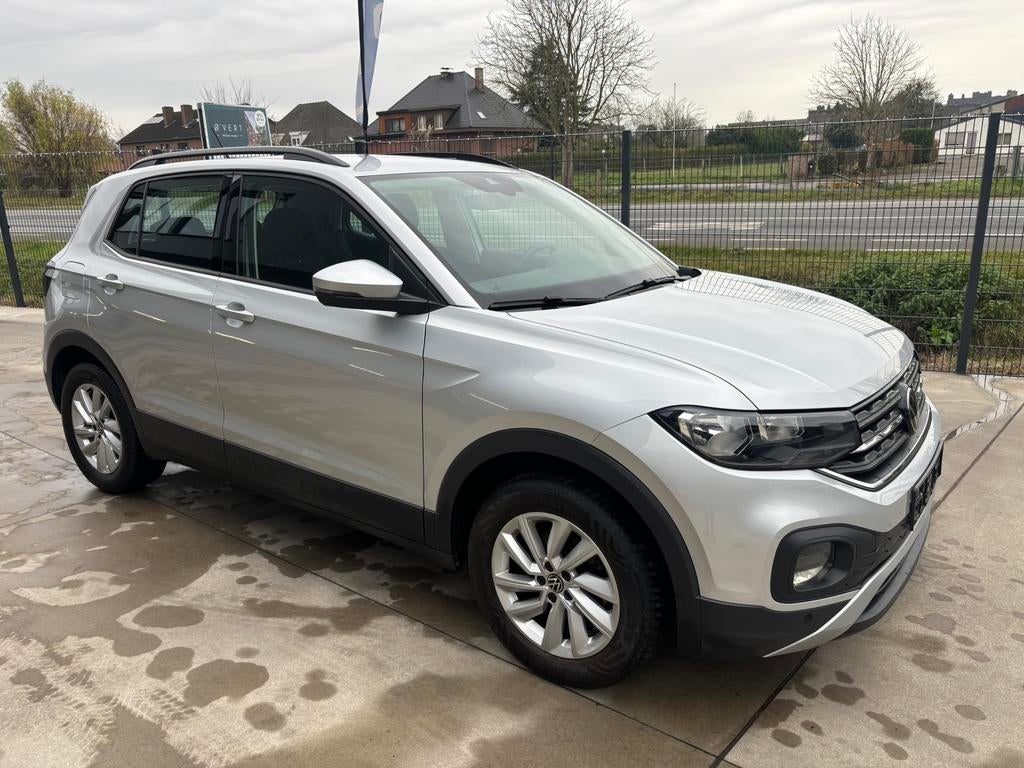 Volkswagen t-cross 1.0 tsi bj 2023 met 72000 km, Autos, Volkswagen, Argent ou Gris, Euro 6, Entreprise, Boîte manuelle