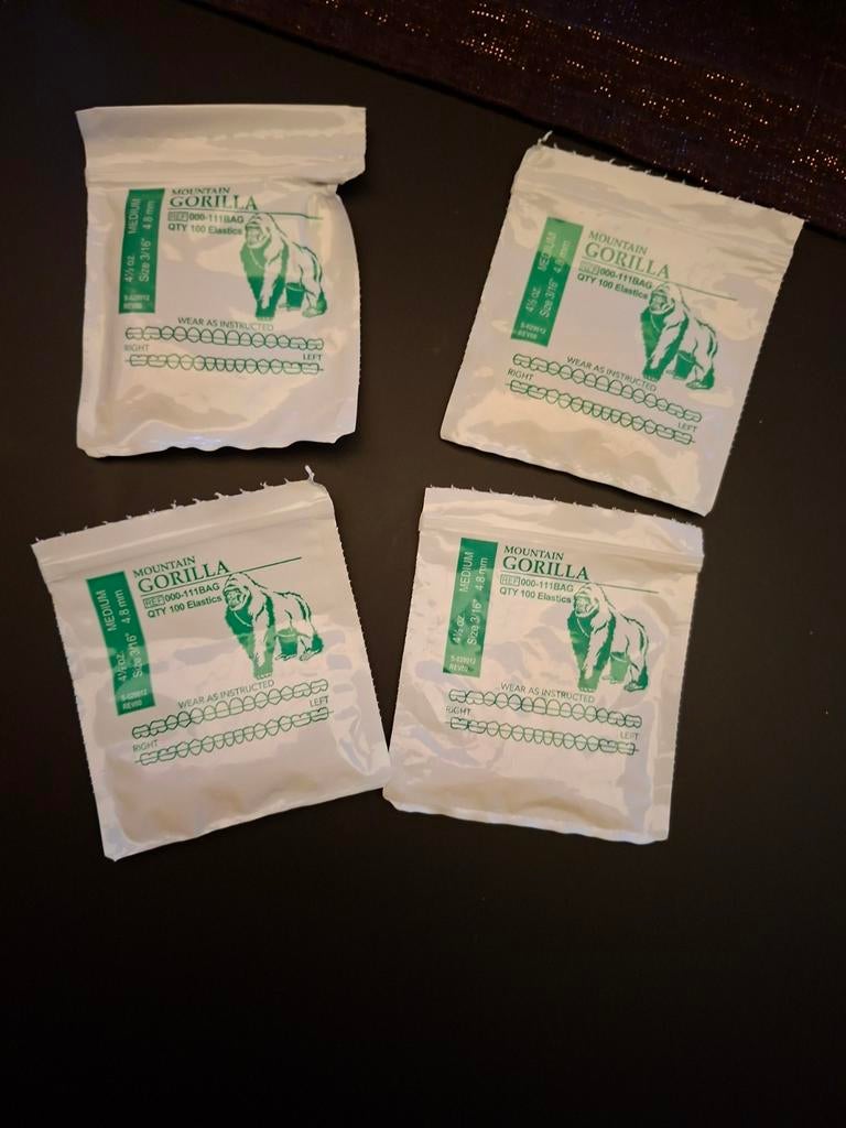 Elastiques orthodontie gorilla américain orthodontics, Bijoux, Sacs & Beauté, Enlèvement ou Envoi