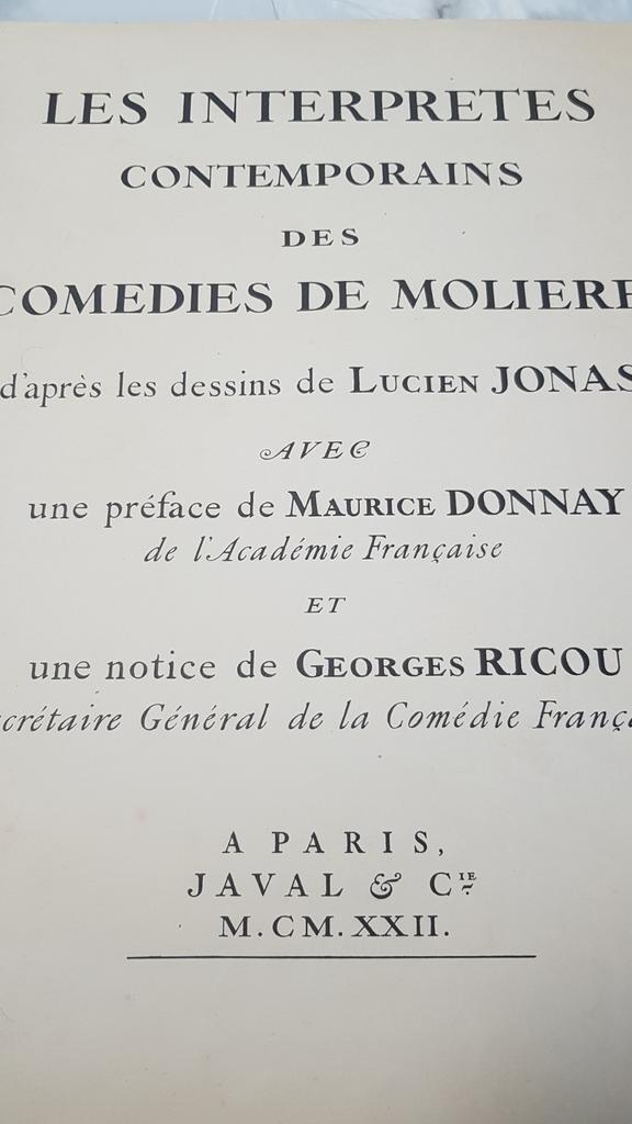Les interprètes contemporains des comédies de Molière, Collections, Illustrations de cahiers de poésies, Envoi