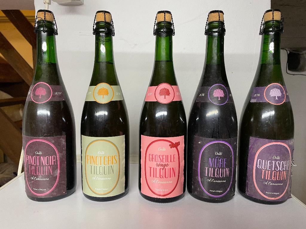 Tilquin Pinot Noir - Pinot Gris - ... (5 bottles), Verzamelen, Biermerken, Ophalen of Verzenden, Nieuw, Flesje(s), Overige merken