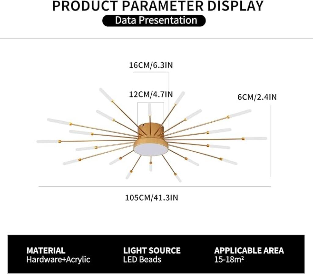 Plafonnier LED moderne LIVRAISON RAPIDE ET GRATUITE, Envoi, Neuf, MODERN