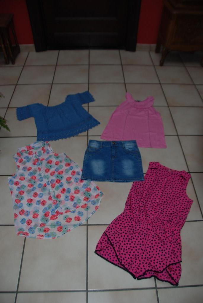 Superbe lot de 5 vêtements assortis pour fille T 11-12 ans!, Enfants & Bébés, Vêtements enfant | Taille 152, Comme neuf, Fille