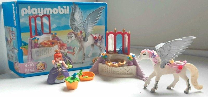 Playmobil 5144 Cheval ailé et coiffeuse de princesse, Enlèvement ou Envoi, Comme neuf, Ensemble complet
