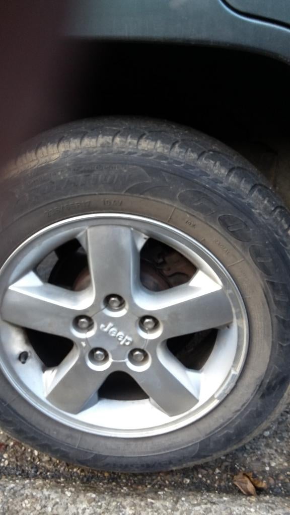 JANTES   ALU  JEEP  GRAND CHEROKEE, Autos : Pièces & Accessoires, Pneus & Jantes, 4 Saisons, 17 pouces, Enlèvement, 235 mm