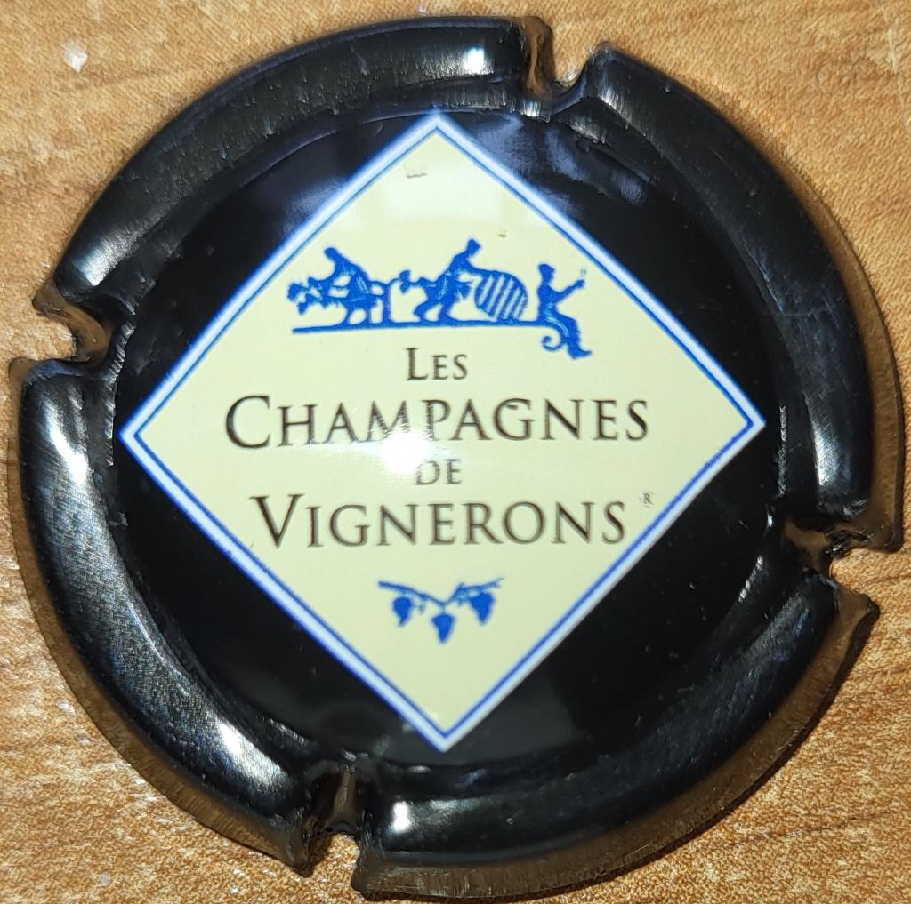 Capsule Champagne de VIGNERONS crème & noir nr.665c, Enlèvement ou Envoi, Neuf, France, Champagne