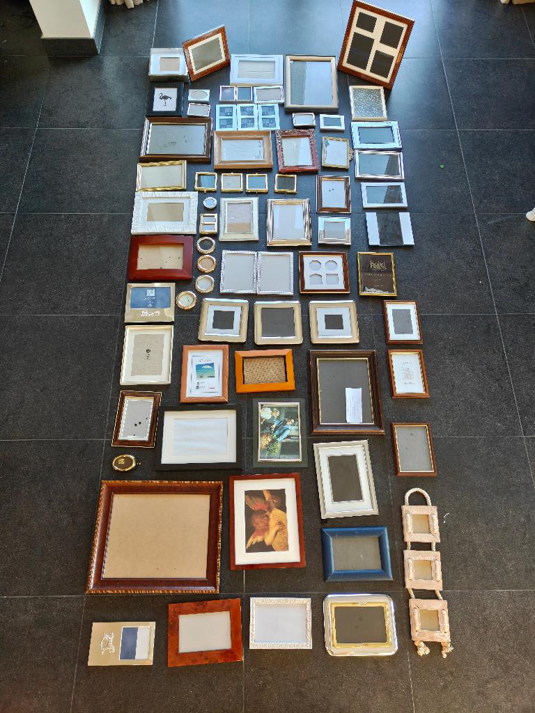 Mix & match lot fotokaders, Ophalen, Gebruikt, Hout