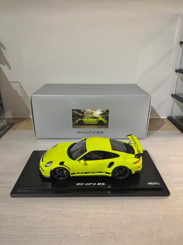 Porsche 911 991.1 GT3RS PTS Spark 1/18, Hobby & Loisirs créatifs, Voitures miniatures | 1:18, Enlèvement, Comme neuf, Voiture