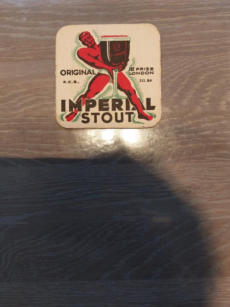 Oud bierviltje brouwerij Imperial Brussel, Verzamelen, Ophalen of Verzenden