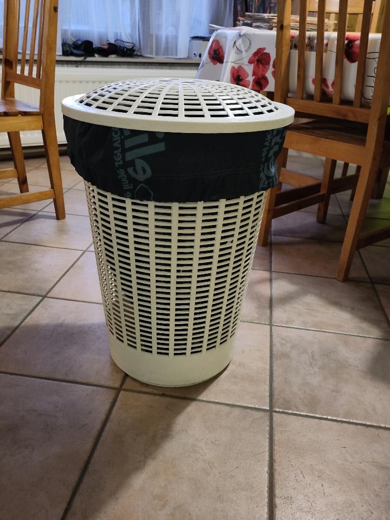 Wasmand, Ophalen, Blauw