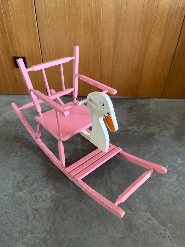 Vintage schommeleend, Ophalen, Zo goed als nieuw