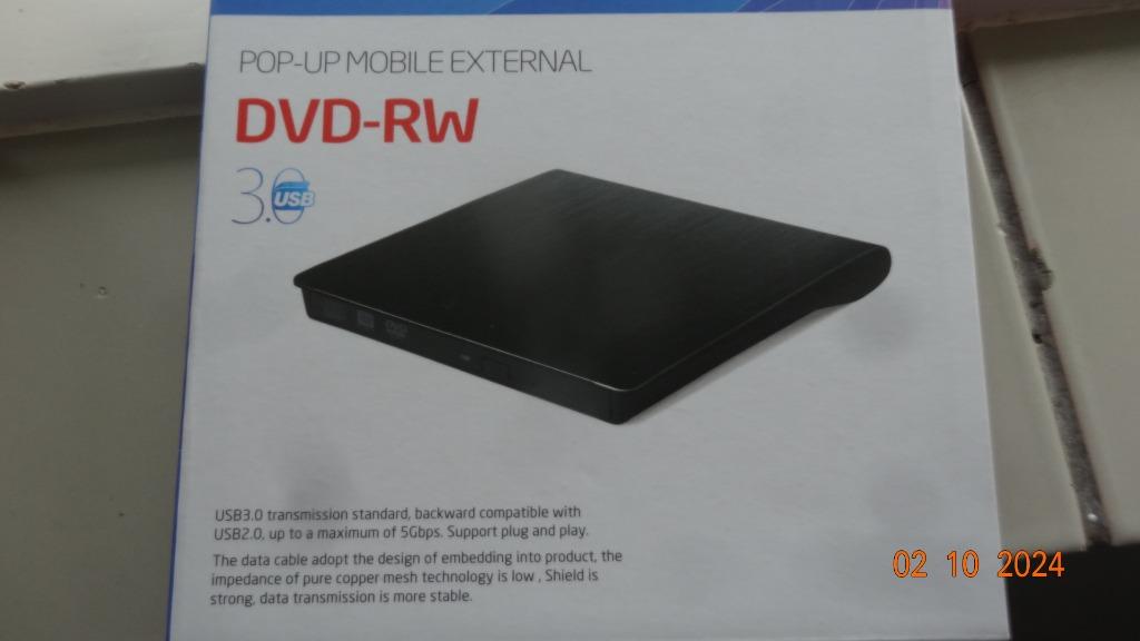 NIEUW CD/DVD-RW external brander Externe CD/DVD-RW brander,, Computers en Software, Optische drives, Dvd, Nieuw, Extern, MacOS