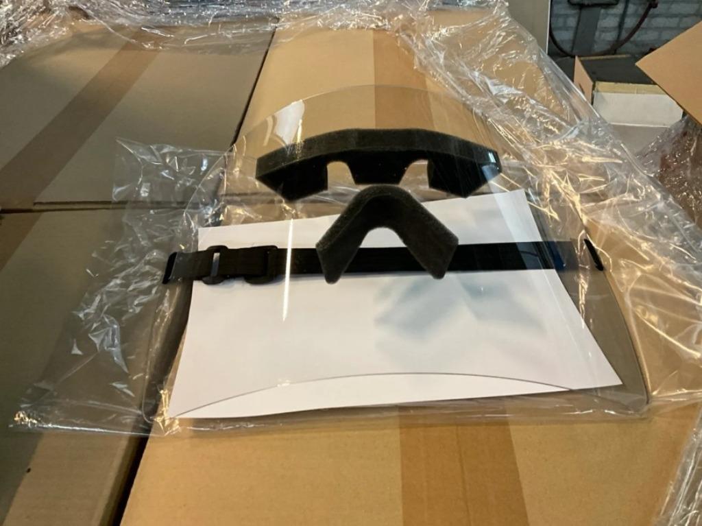 Allplast Gezichtsbescherming-masker met Hoofdband. Herbruikb, Doe-het-zelf en Bouw, Veiligheidsbrillen, Ultraviolet, Ophalen of Verzenden