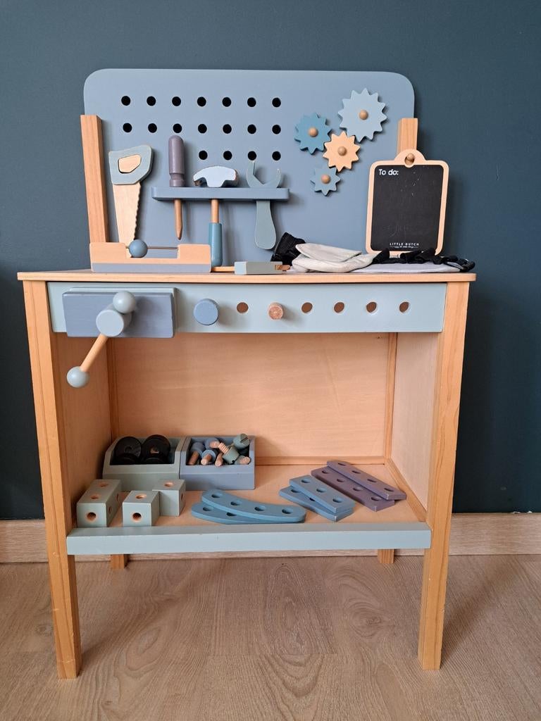 Little Dutch werkbank met toebehoren, Kinderen en Baby's, Speelgoed | Houten speelgoed, Ophalen
