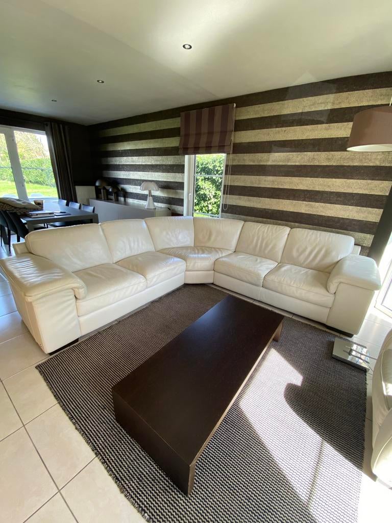 Salon Natuzzi, Maison & Meubles, Canapés | Coins salons complets, Utilisé, Cuir, Enlèvement