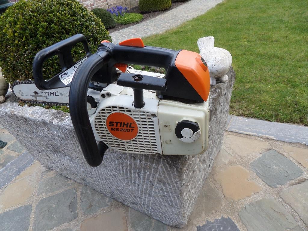 kettingzaag/snoeizaag ven Stihl type MS200T, Doe-het-zelf en Bouw, Gereedschap | Zaagmachines, Ophalen, Gebruikt, Kettingzaag