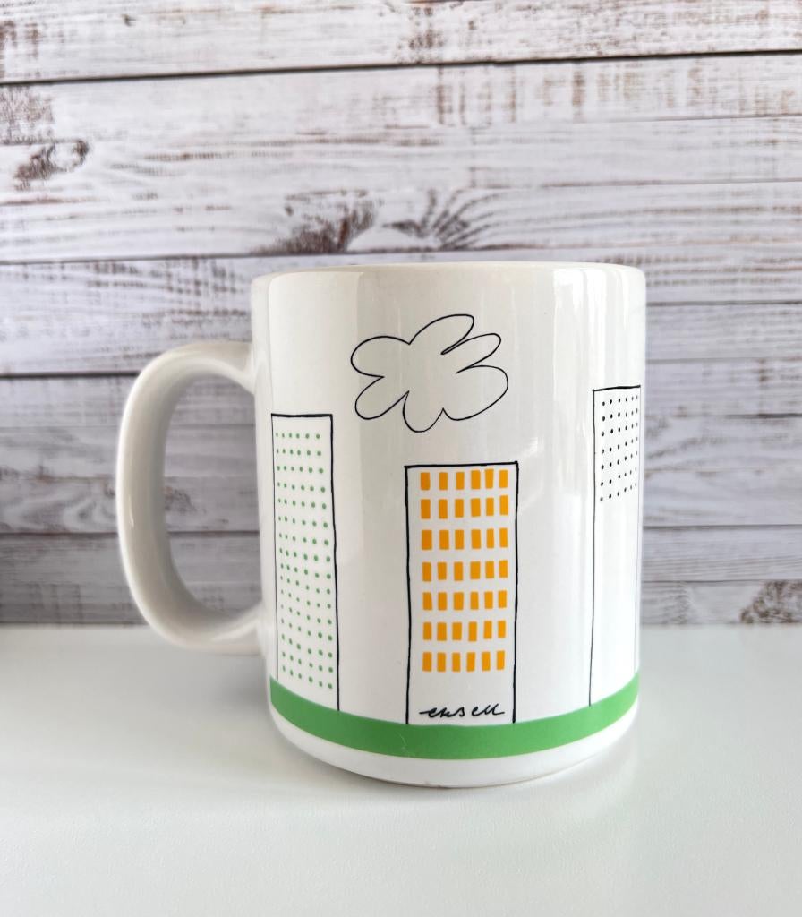 Tasse City Skyscraper Buildings / Skyline Ikea Önskedröm, Enlèvement ou Envoi, Céramique, Utilisé, Aucun