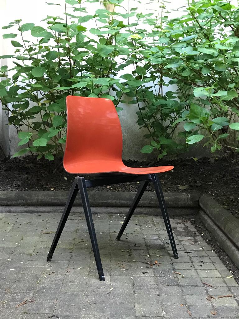 Galvanitas S22 stoelen - recht uit de ’70’s, Gebruikt, Zwart, Vintage, Ophalen of Verzenden