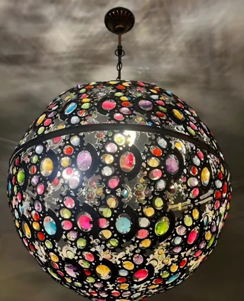 Suspension "Mille et une nuits" Maisons du Monde, Comme neuf, Verre, Oriental, 50 à 75 cm