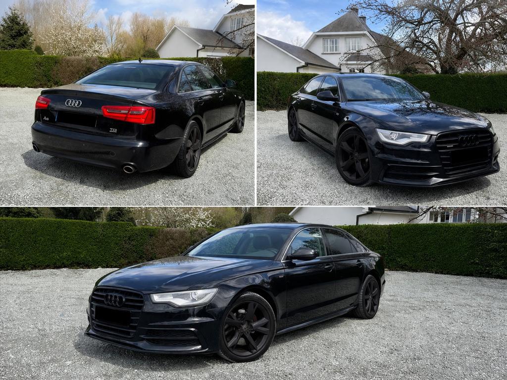 Audi A6 Quattro 2012, Auto's, Audi, Automaat, Euro 5, Zwart, Diesel
