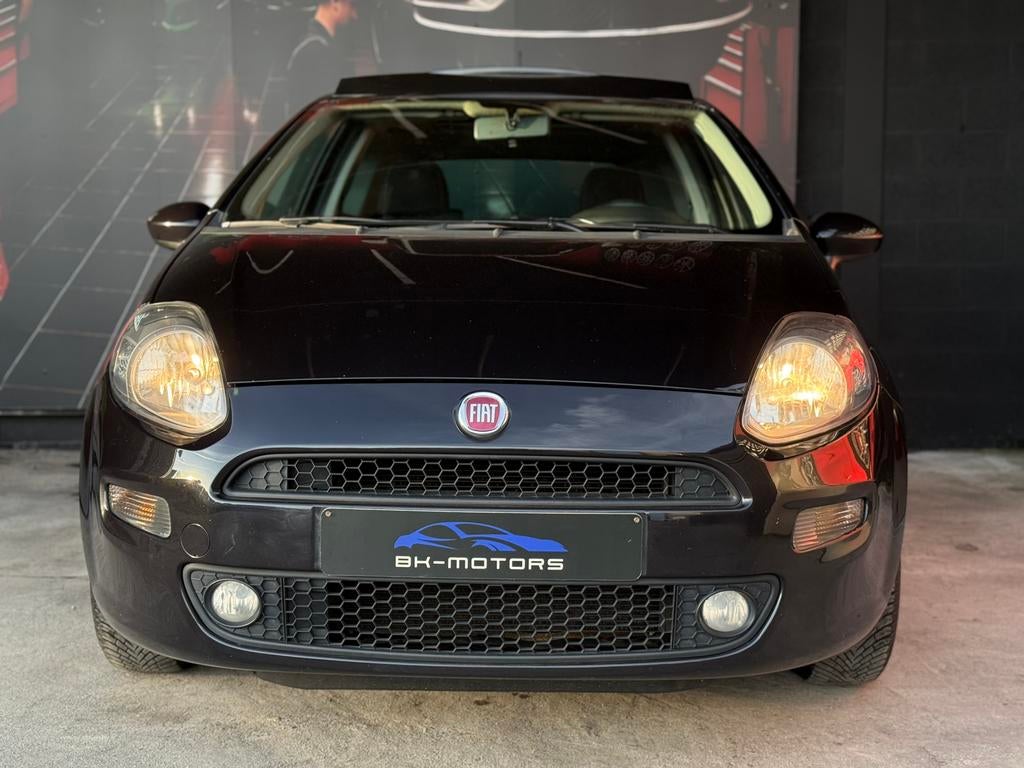 Fiat Punto EVO 1.2 benzine Panodak Alcantara, Auto's, Fiat, 50 kW, 4 cilinders, Alcantara, Zwart