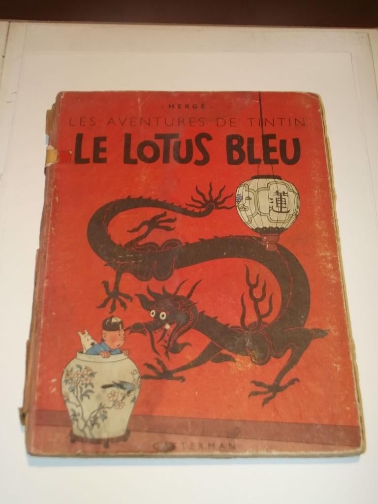 Tintin - Le Lotus Bleu B1 (EO couleur), Une BD, Enlèvement ou Envoi, Utilisé, HERGE