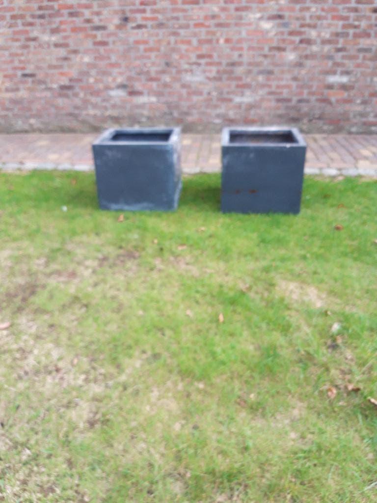 Bloembak, Tuin en Terras, Ophalen, Gebruikt, Minder dan 60 cm, Vierkant