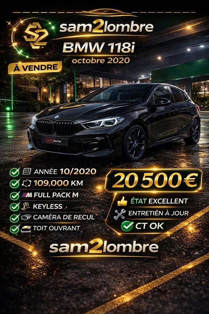 118i bmw, Autos, Achat, Toit ouvrant, Particulier, Série 1