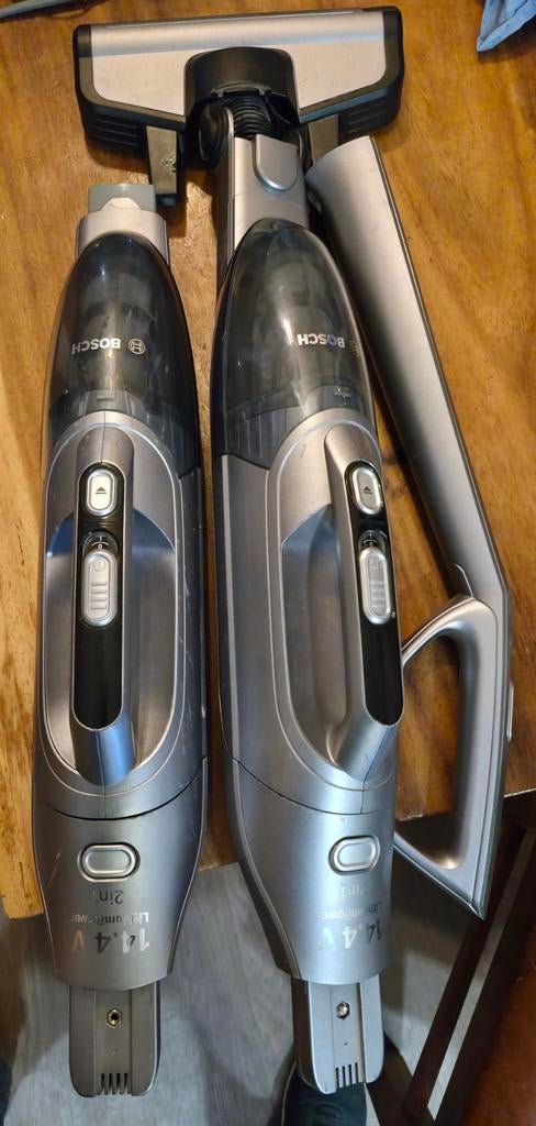 Deux aspirateurs sans fil Bosch LithiumPower 14.4v, 1600 à 2000 watts, Enlèvement ou Envoi, Aspirateur, Réservoir