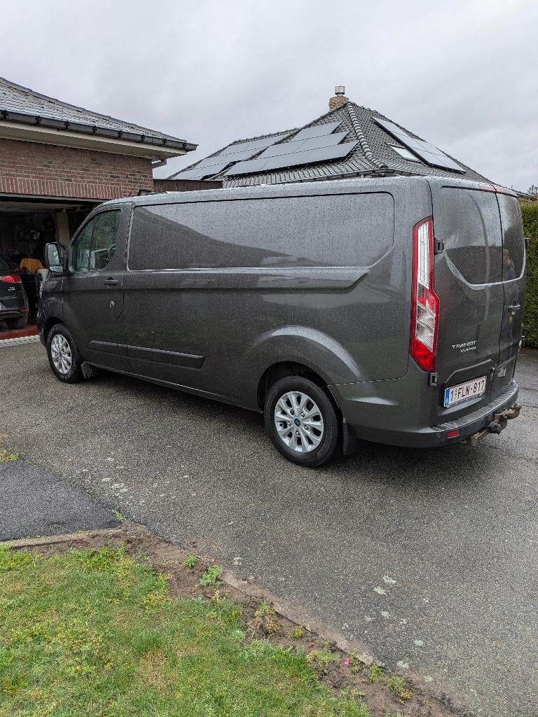 Ford Transit Custom 2.0Tdci L2 Automatic Beaucoup d'options., Cuir, Argent ou Gris, Euro 6, 3 places