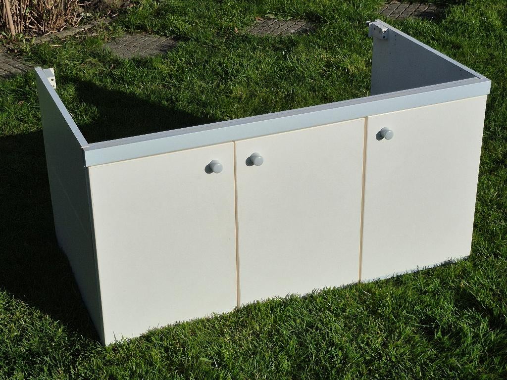 Meuble de salle de bain avec double vasque, Maison & Meubles, Lavabo ou Évier, Moins de 100 cm, 100 à 150 cm, Enlèvement