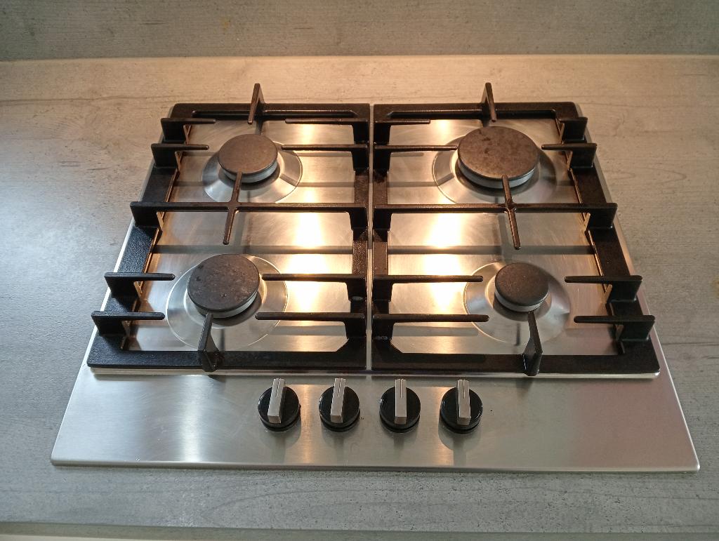 Bosch gaskookplaat, Elektronische apparatuur, Kookplaten, Ophalen, 4 kookzones, Zo goed als nieuw, Inbouw