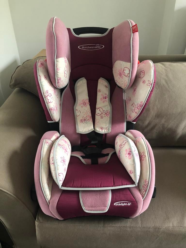 Starlight SP - Siege auto fille 9-18 kg, Ceinture de sécurité, Enlèvement ou Envoi, Dossier réglable, Utilisé