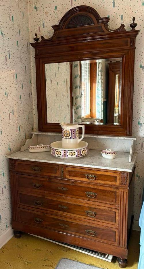 Vintage slaapkamer (massief hout) – goede staat, Huis en Inrichting, Ophalen, Gebruikt, Twijfelaar