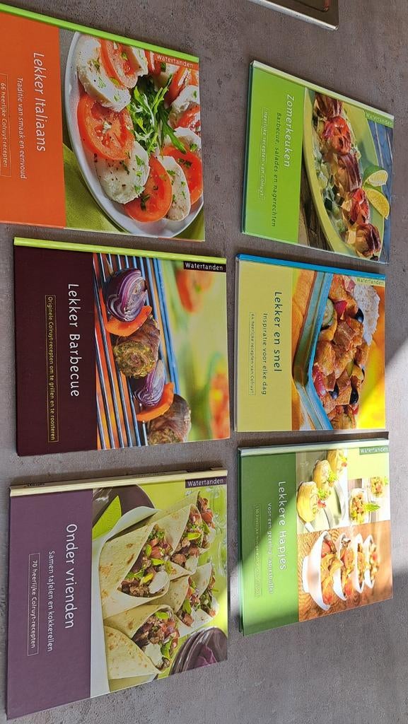 6 kookboeken van Colruyt. Kunnen ook apart verkocht worden., Boeken, Ophalen
