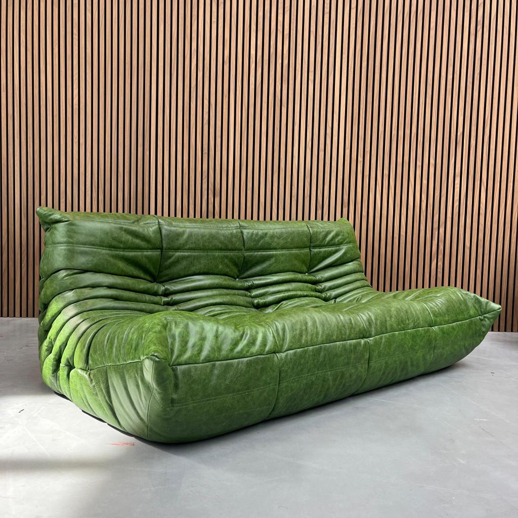 Ligne Roset Togo - Rustical Green driezits, Ophalen of Verzenden