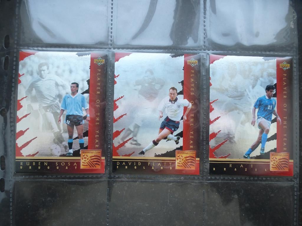 3 CARTES UPPER DECK WORLCUP USA 94, Enlèvement ou Envoi, Comme neuf, Image