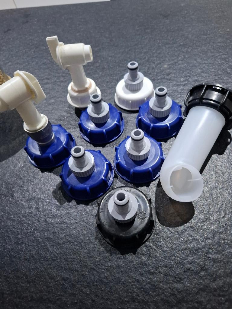 Ibc koppelingen gardena etc,,, Tuin en Terras, Ophalen, Kunststof, Met kraantje, 150 liter of meer