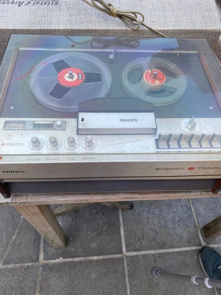 Philips 4 track bandrecorder, Audio, Tv en Foto, Bandrecorder, Ophalen of Verzenden, Bandrecorder