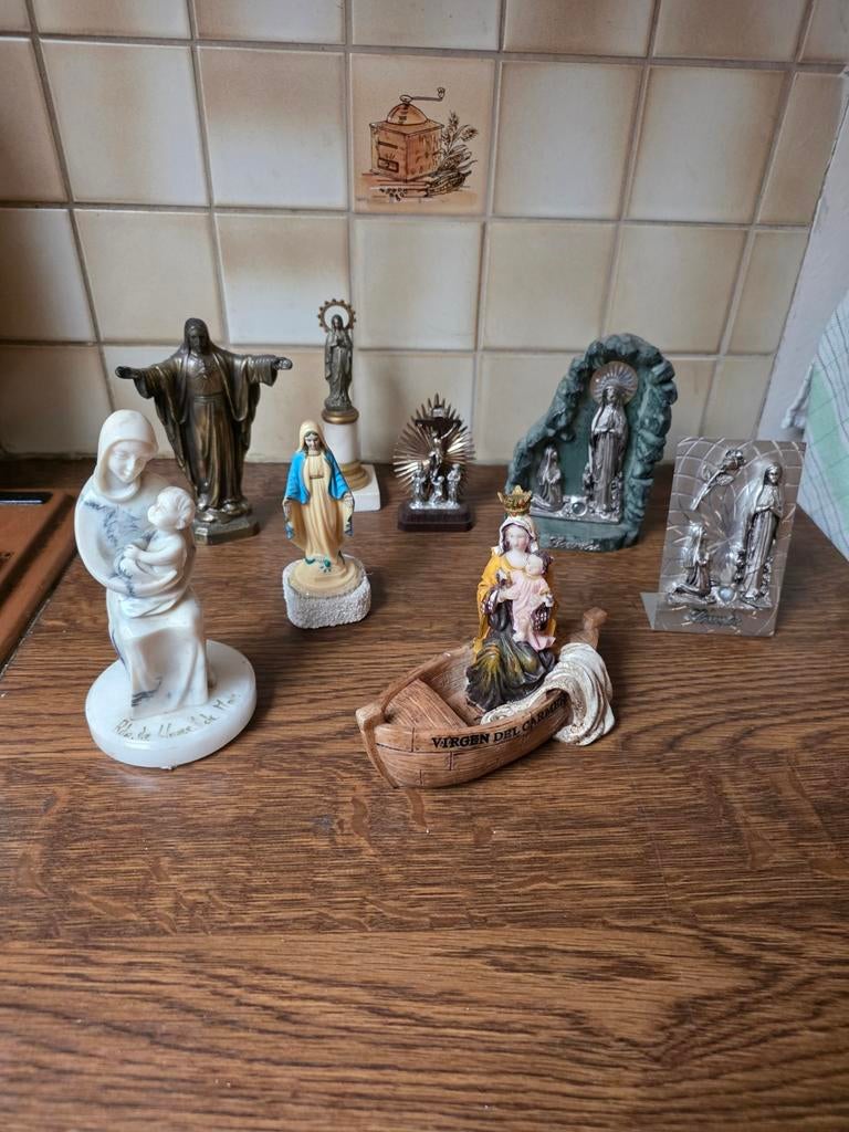 Assortiment religieuze beeldjes, Verzamelen, Ophalen of Verzenden