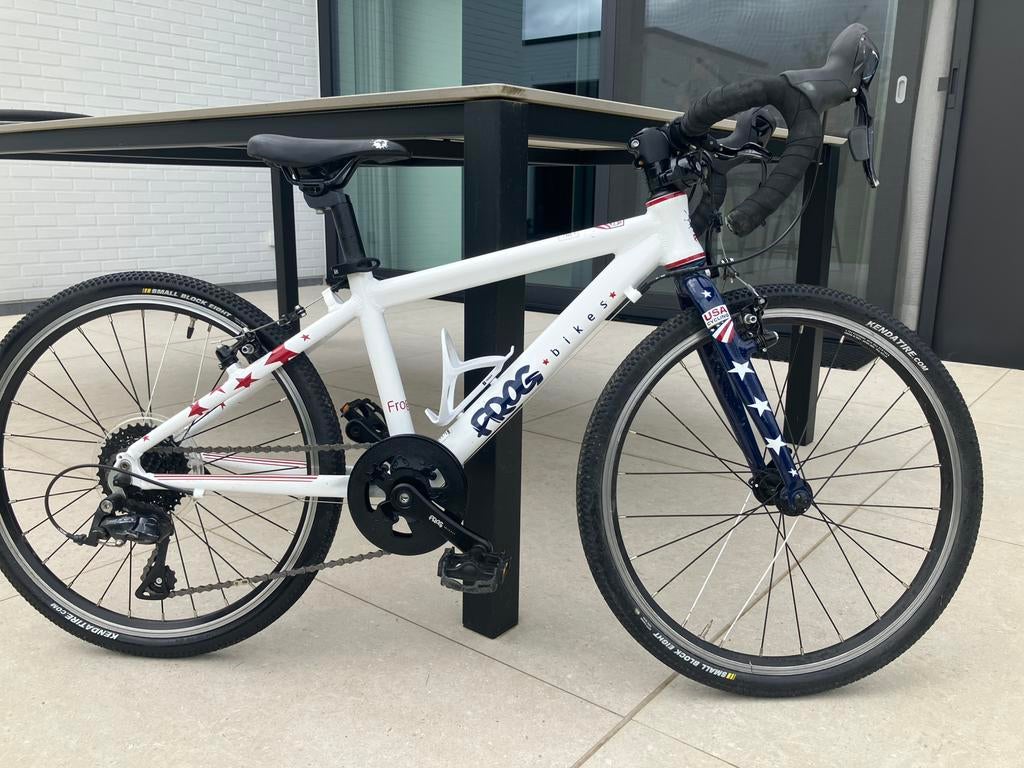 Frog Road 58 - White USA - 20 inch kinder racefiets, Fietsen en Brommers, Fietsen | Jongens, Ophalen, Gebruikt, 20 inch, Versnellingen