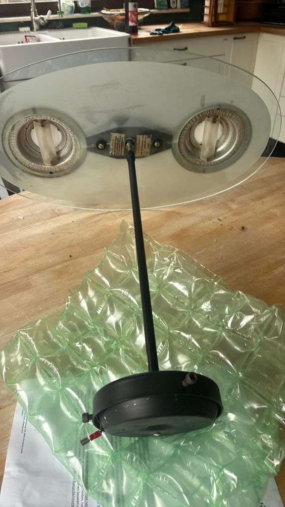 Luminaire 2 halegenes ou équivalent led 60x40, Enlèvement, Comme neuf, Halogène