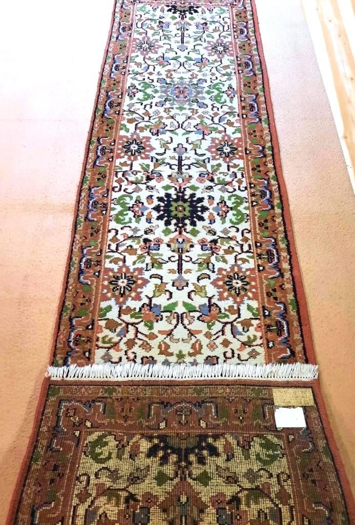 Handgeknoopt Perzisch/oosters Loper tapijt (Tabriz) 310x80cm, Huis en Inrichting, Stoffering | Tapijten en Vloerkleden, Ophalen